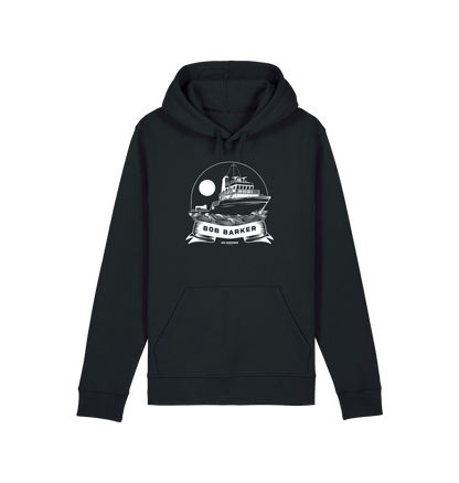 Black Printed Hoody Front