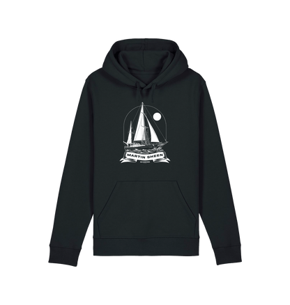 Black Printed Hoody Front