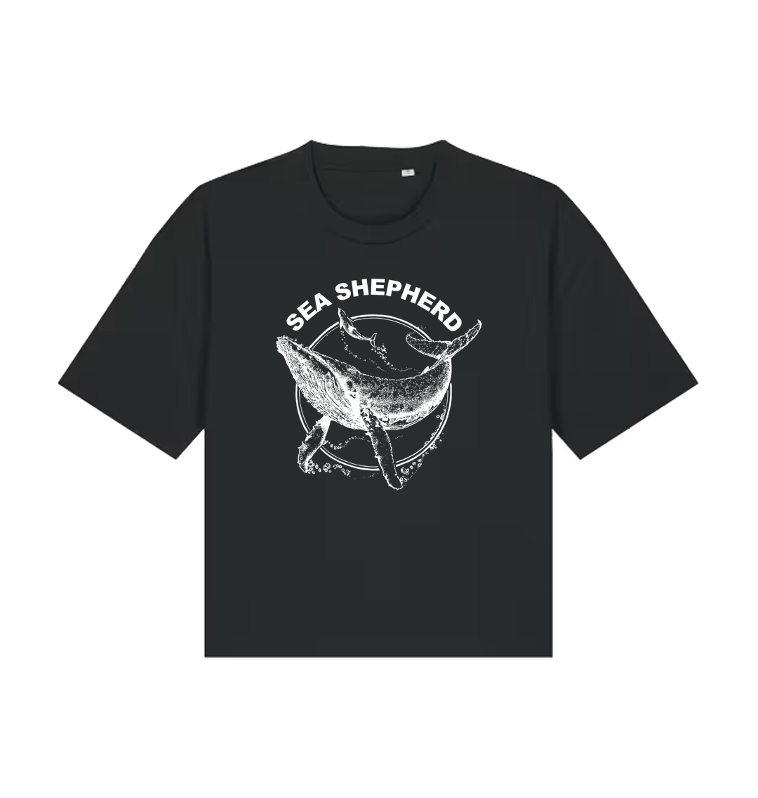 Black Printed T-shirt Front