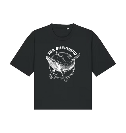Black Printed T-shirt Front
