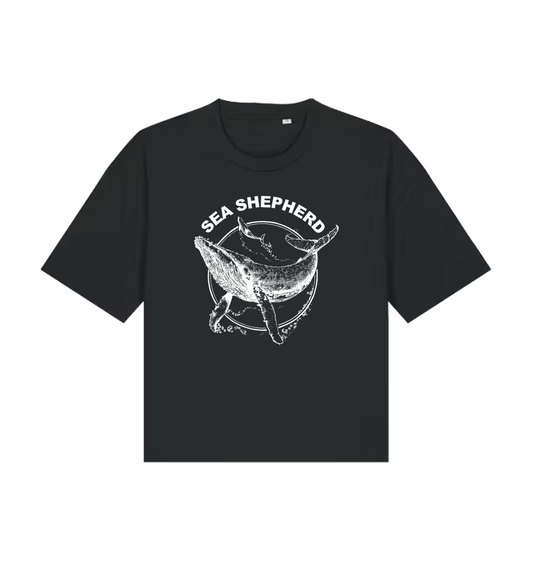 Black Printed T-shirt Front