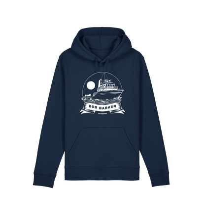 French Navy Printed Hoody