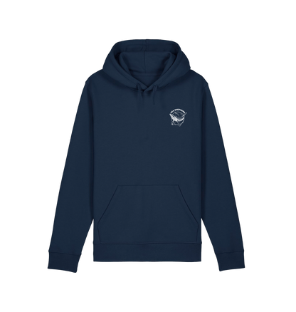French Navy Printed Hoody Front