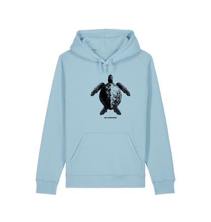 Sky Blue Printed Hoody Front