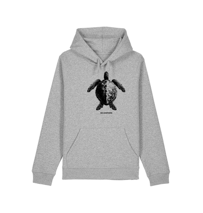 Heather Grey Printed Hoody Front