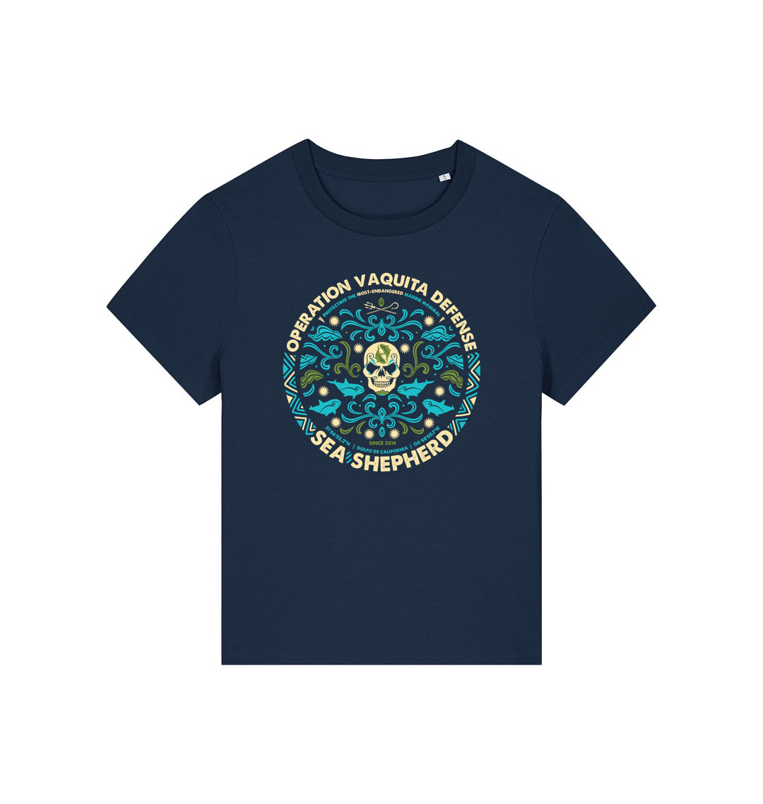 French Navy Printed T-shirt Front