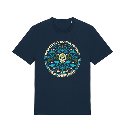 French Navy Printed T-shirt Front