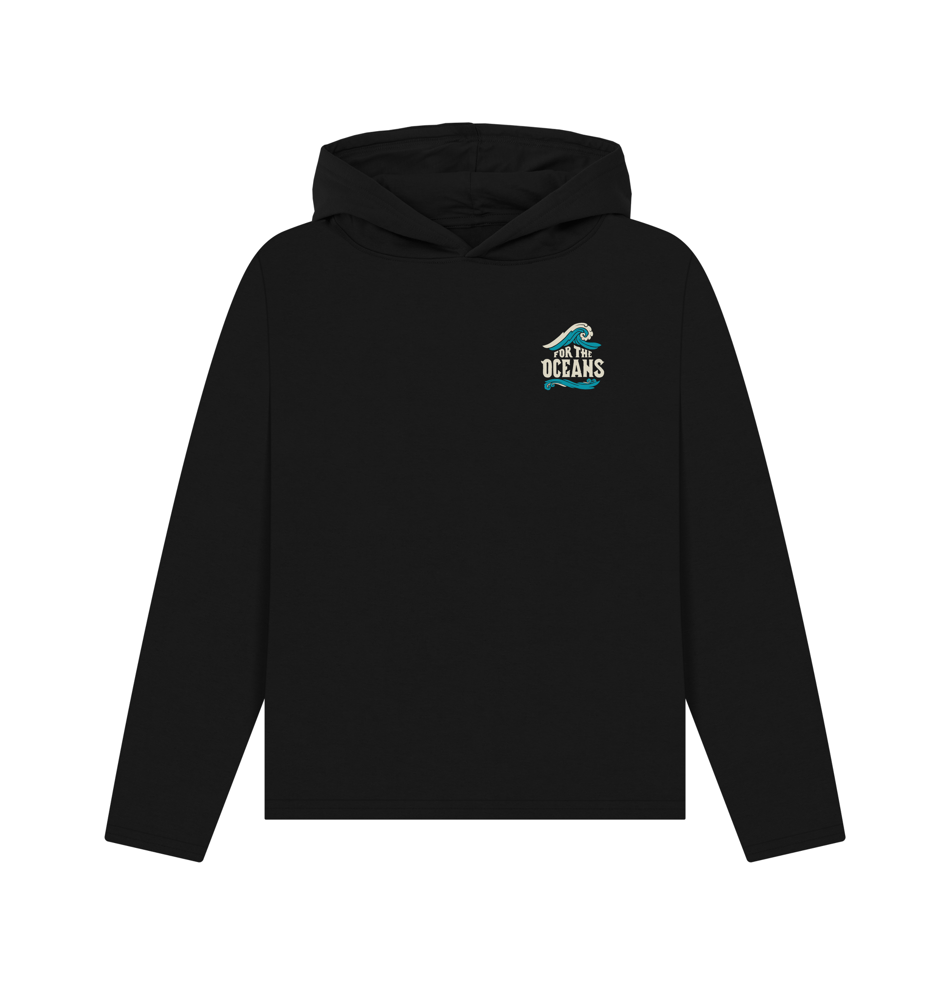 Black Printed Hoody