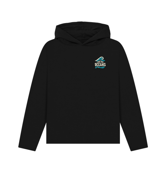 Black Printed Hoody