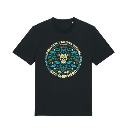 Black Printed T-shirt Front