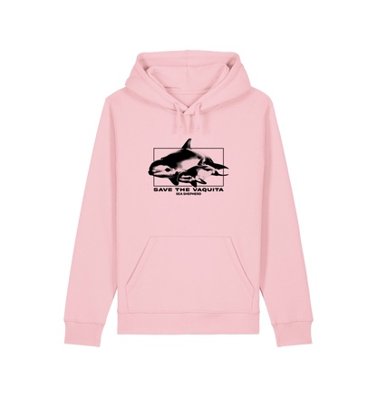 Cotton Pink Printed Hoody Front