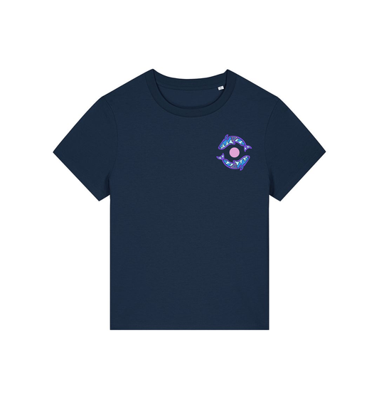 French Navy Printed T-shirt