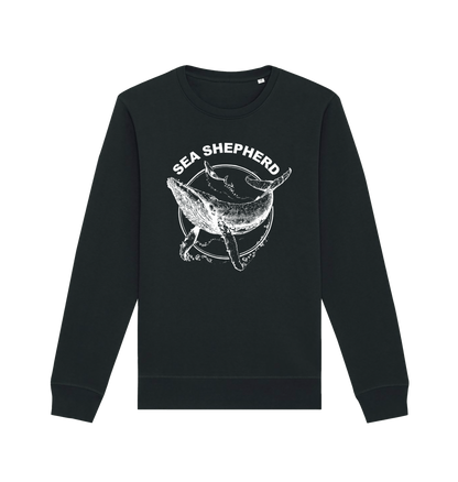 Black Printed Sweater Front