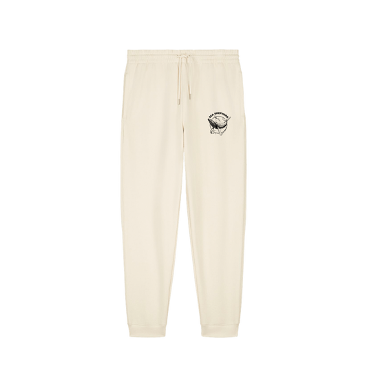 Natural Raw Printed Mens Joggers Front