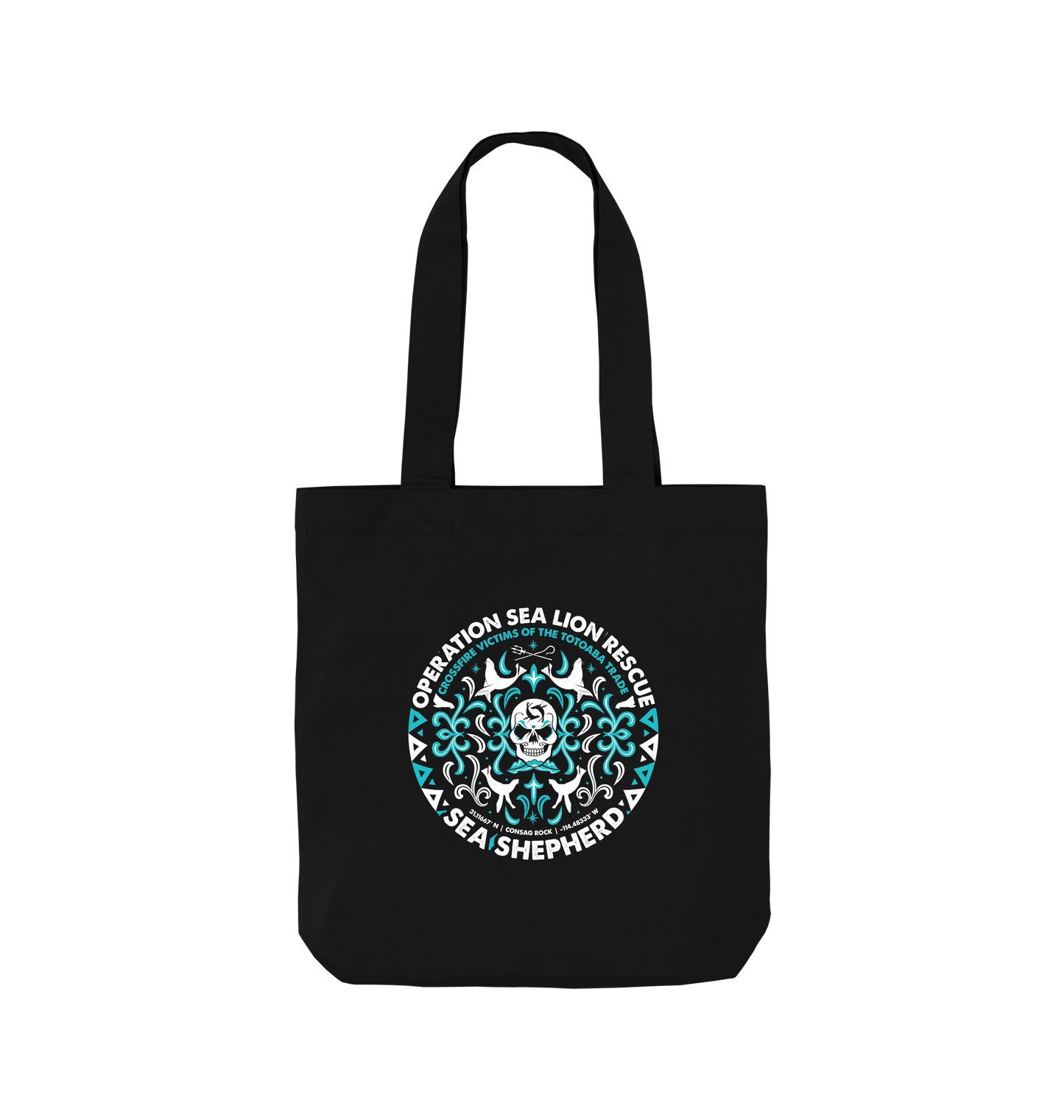 Black Printed Bag