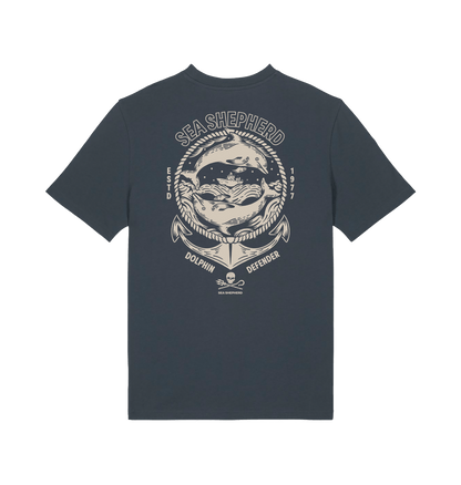 India Ink Grey Printed T-shirt Back