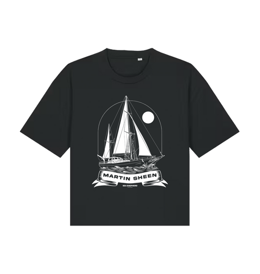 Black Printed T-shirt Front