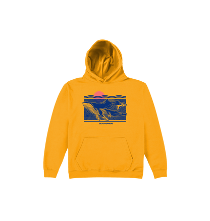 Gold Printed Kids Hoodie Front