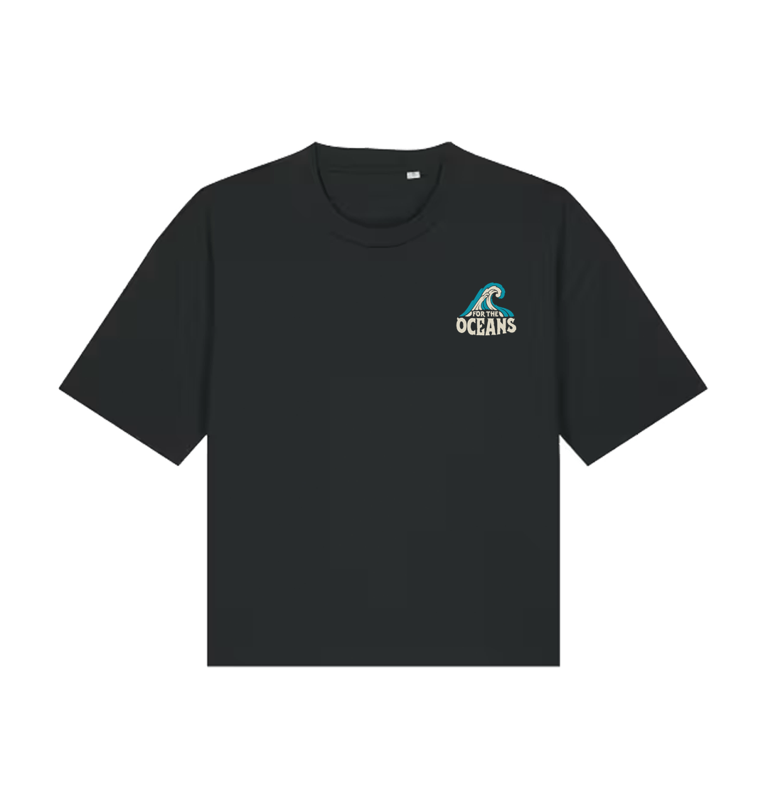 Black Printed T-shirt Front