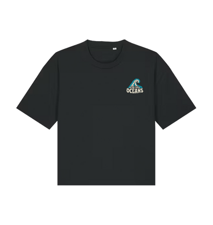 Black Printed T-shirt Front