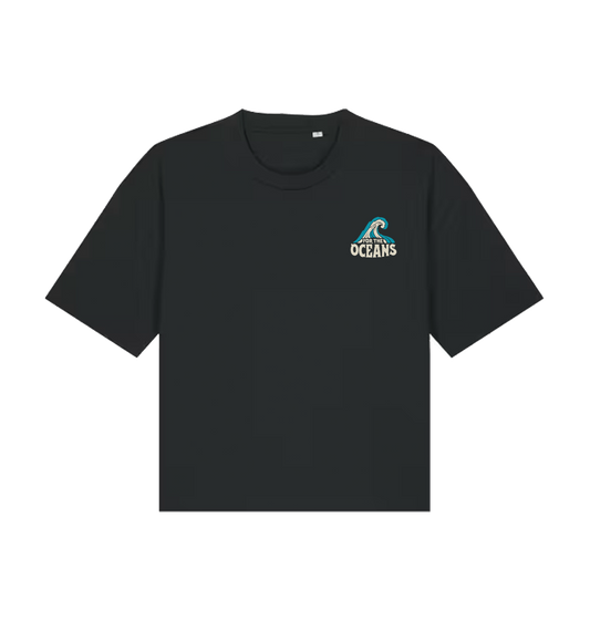Black Printed T-shirt Front