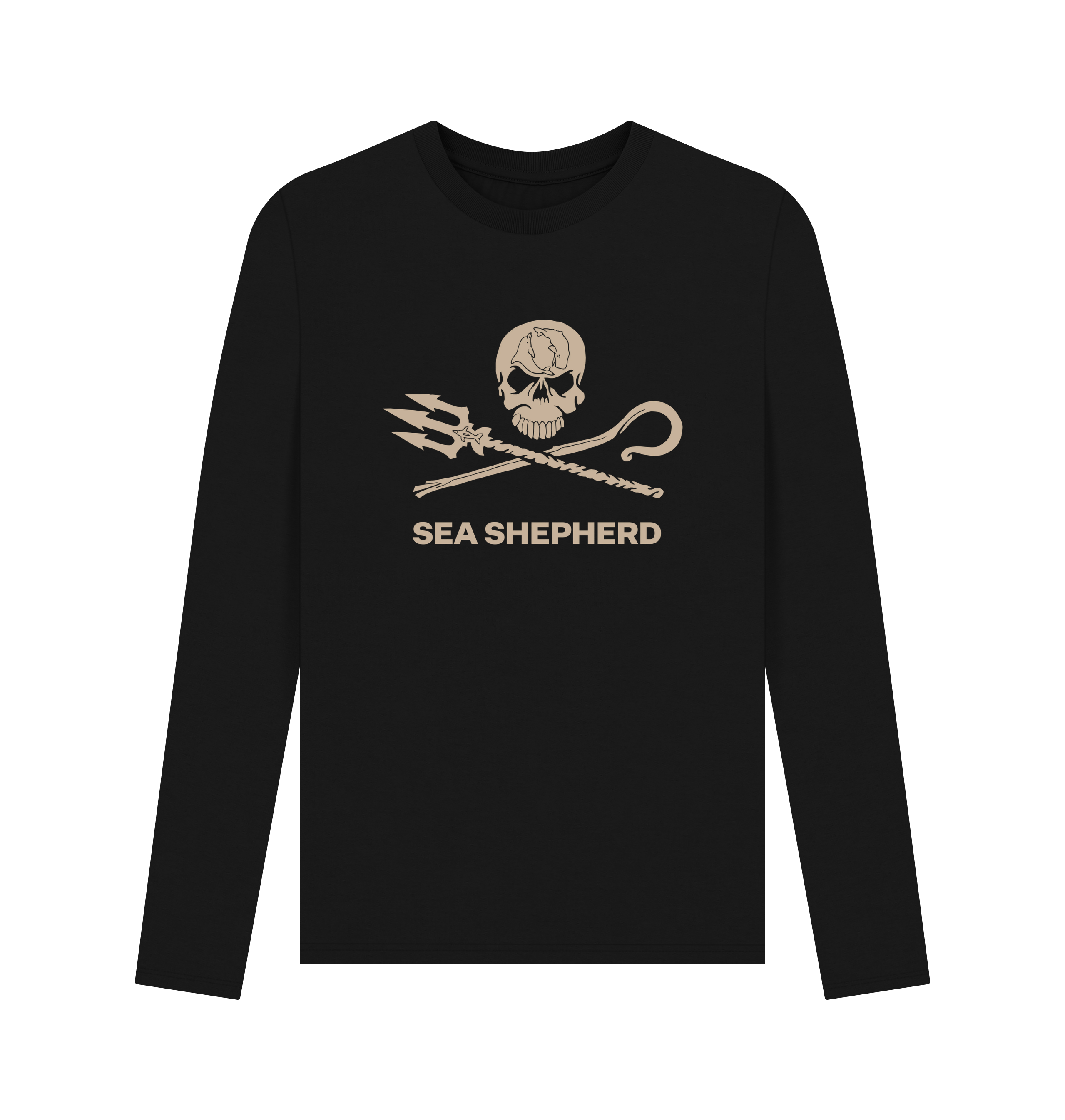 Black Printed Long Sleeve T Shirt