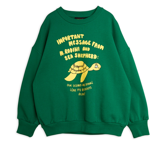 Green Printed Sweater