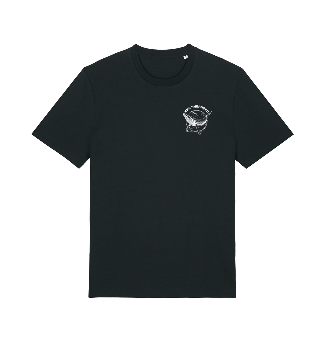 Black Printed T-shirt Front