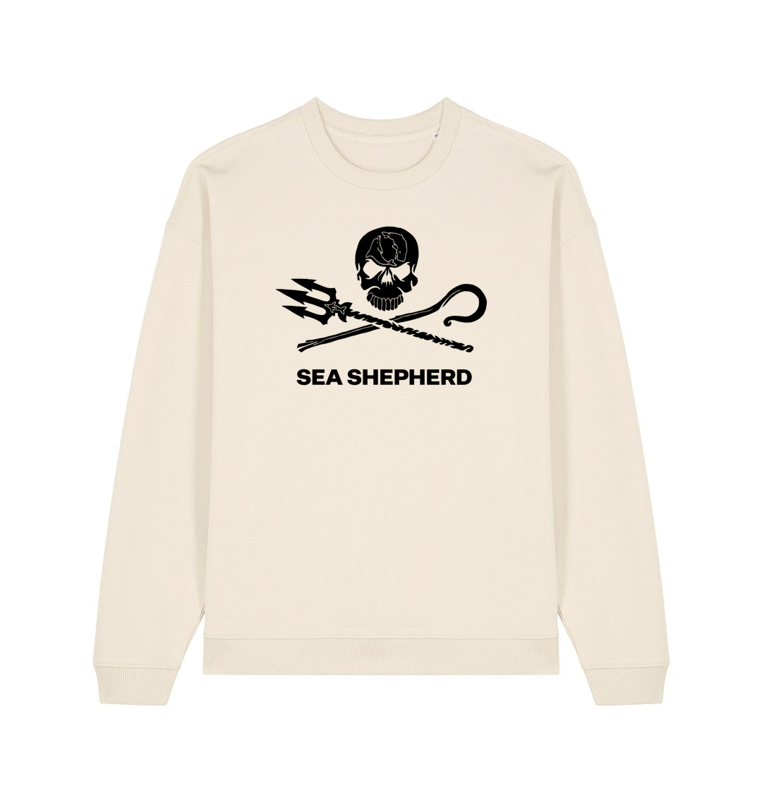 Natural Raw Printed Sweater Front