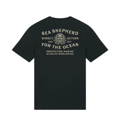 Black Printed T-shirt Back