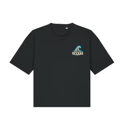 Black Printed T-shirt Front