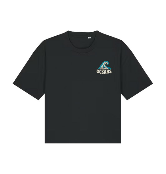 Black Printed T-shirt Front