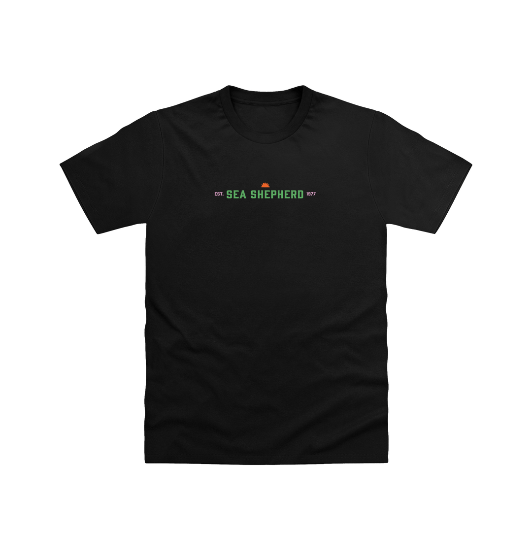 Black Printed T-shirt Front