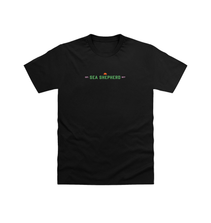 Black Printed T-shirt Front