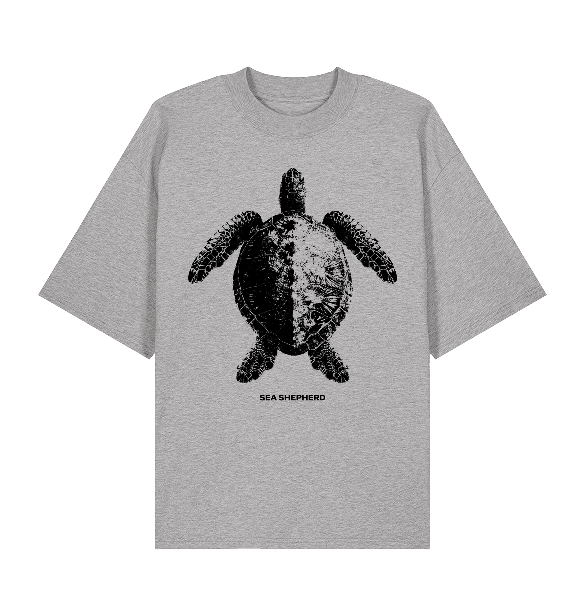 Heather Grey Printed T-shirt Front