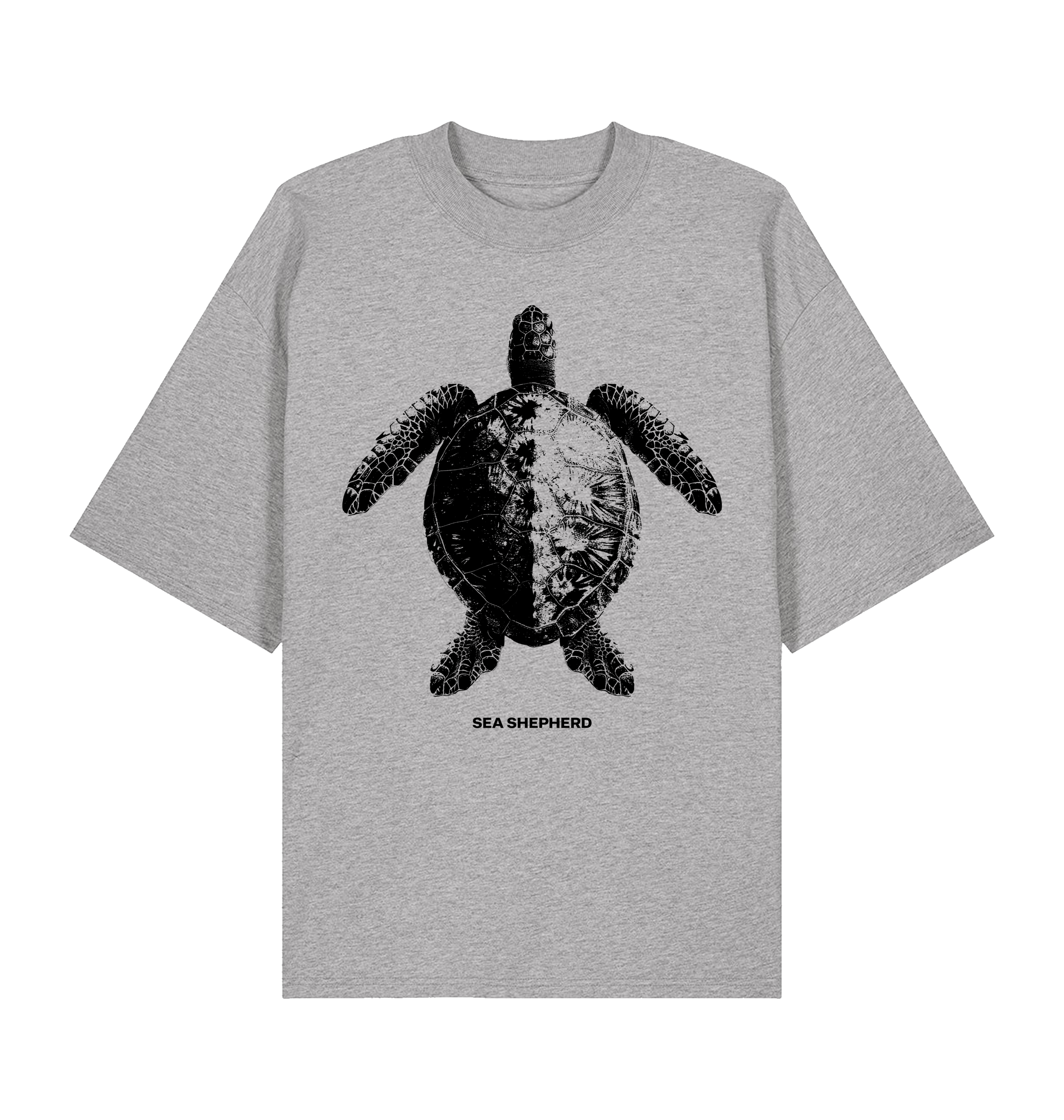 Heather Grey Printed T-shirt Front