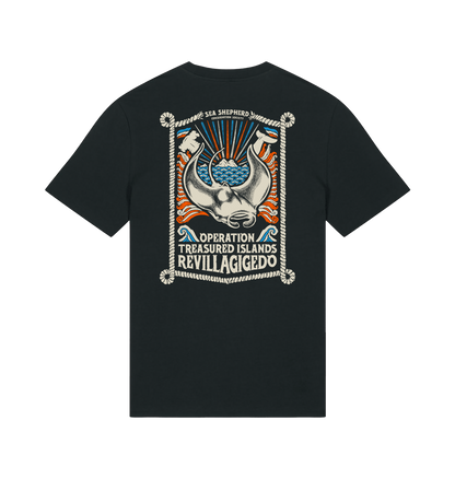 Black Printed T-shirt Back