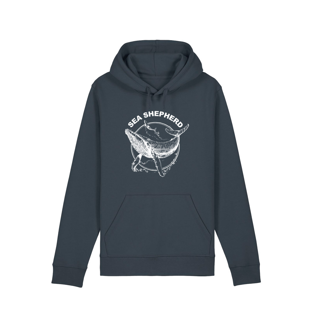 India Ink Grey Printed Hoody Front