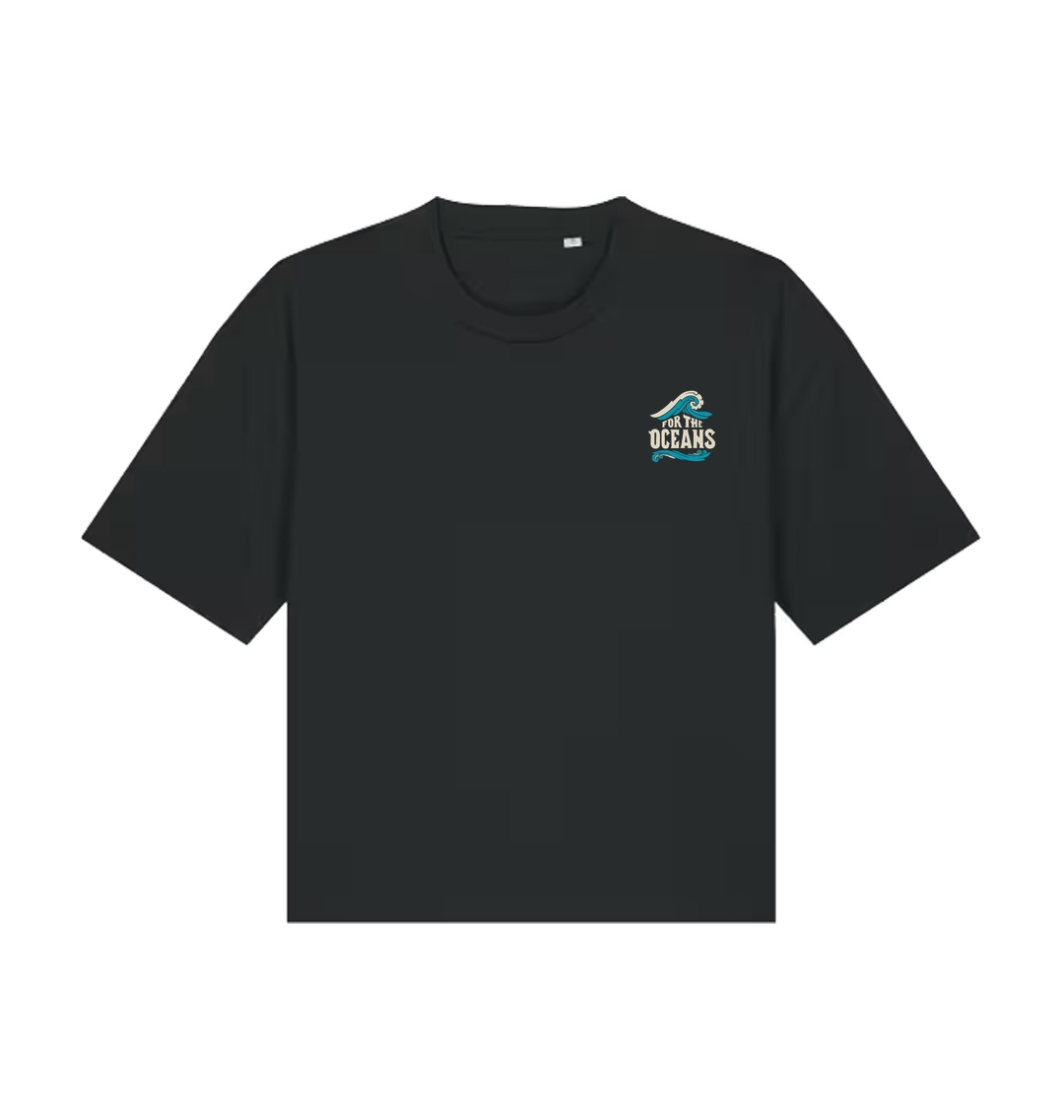 Black Printed T-shirt Front