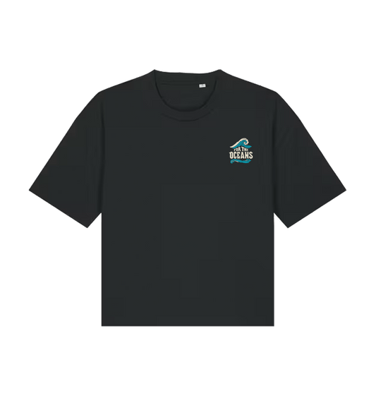 Black Printed T-shirt Front