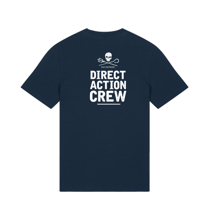 French Navy Printed T-shirt Back