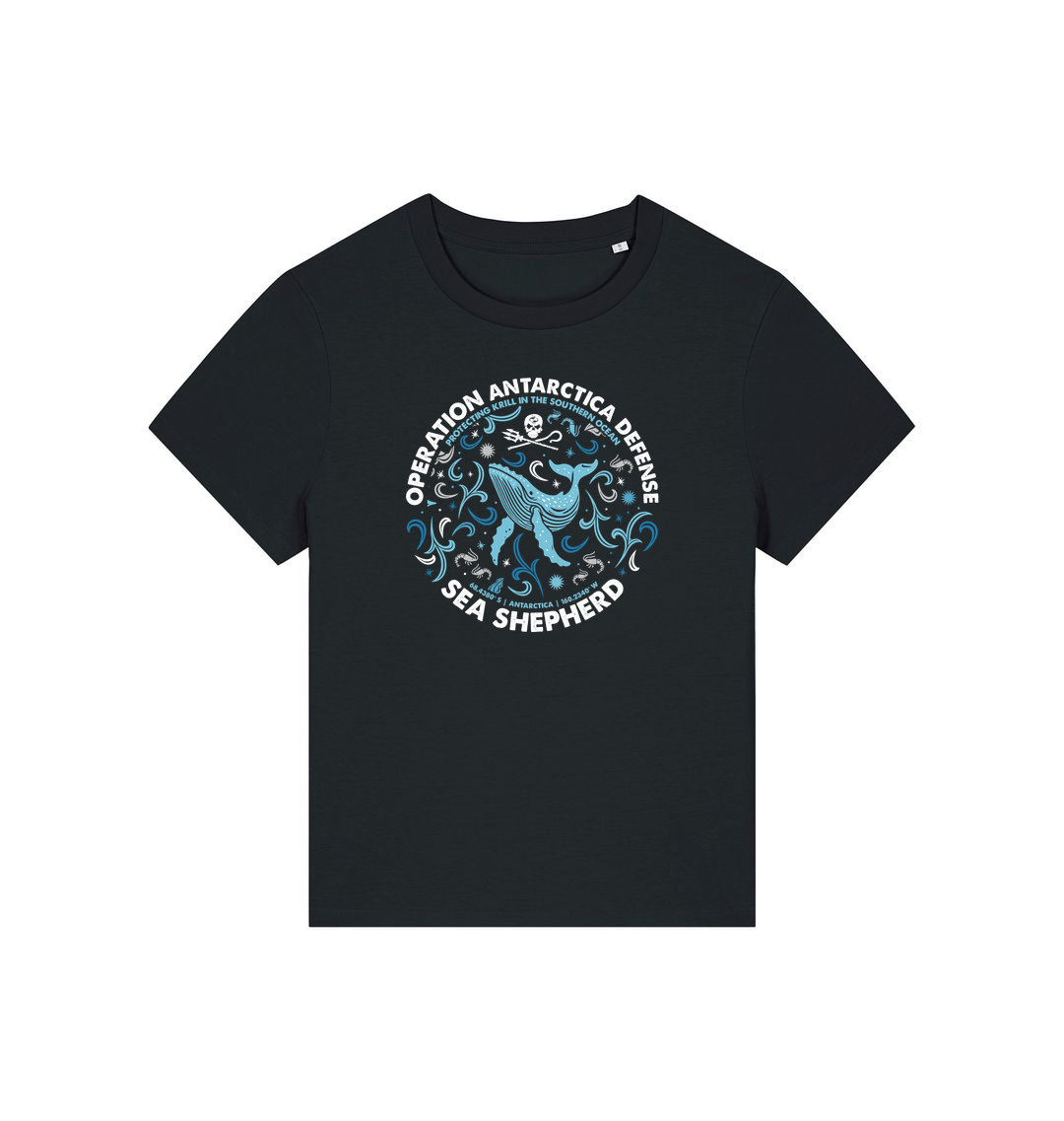 Black Printed T-shirt Front