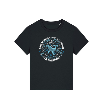 Black Printed T-shirt Front