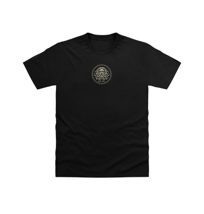 Black Printed T-shirt Front