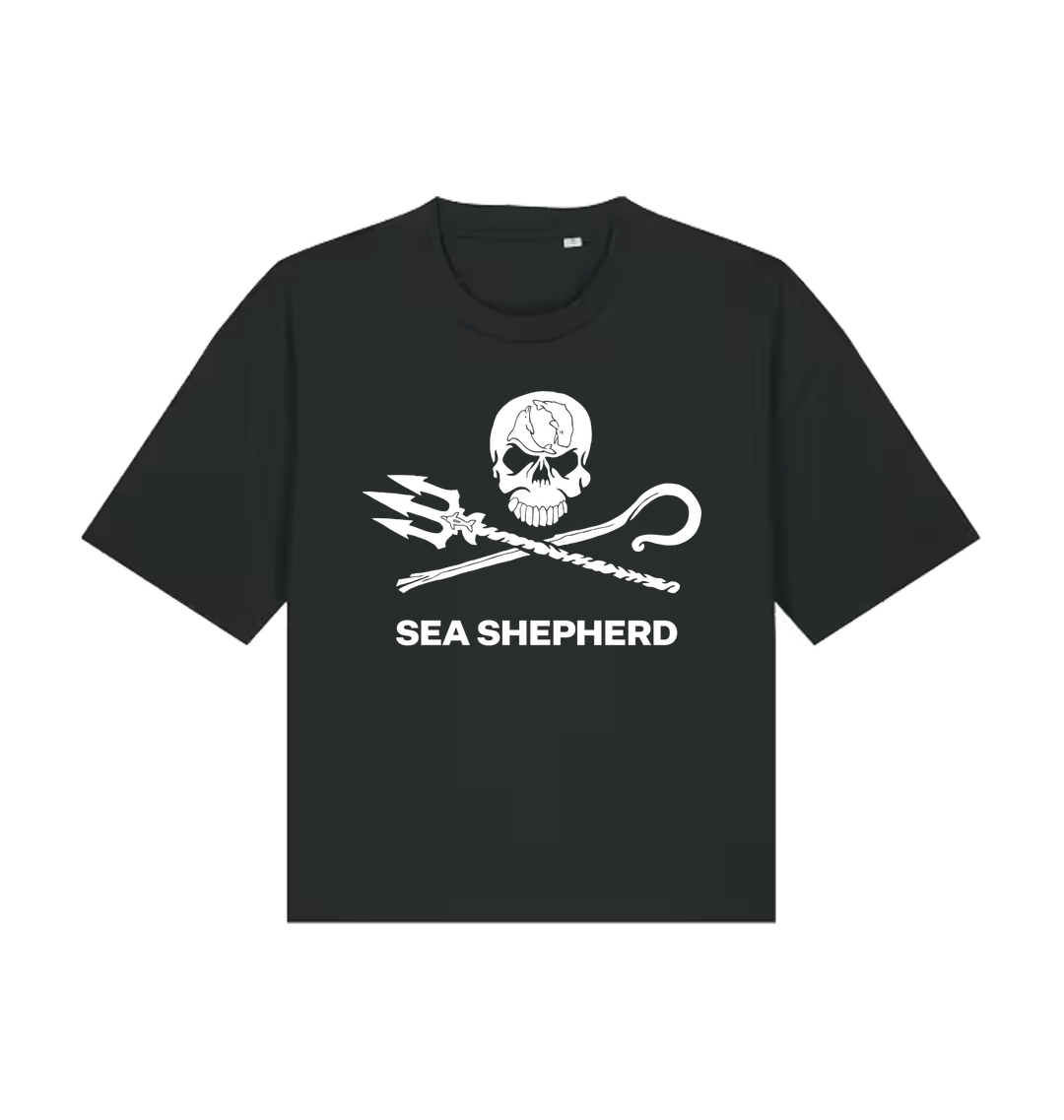 Black Printed T-shirt Front