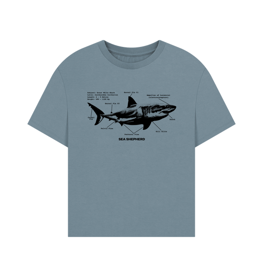 Stone Blue Printed T-shirt