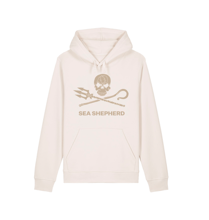 Vintage White Printed Hoody Front