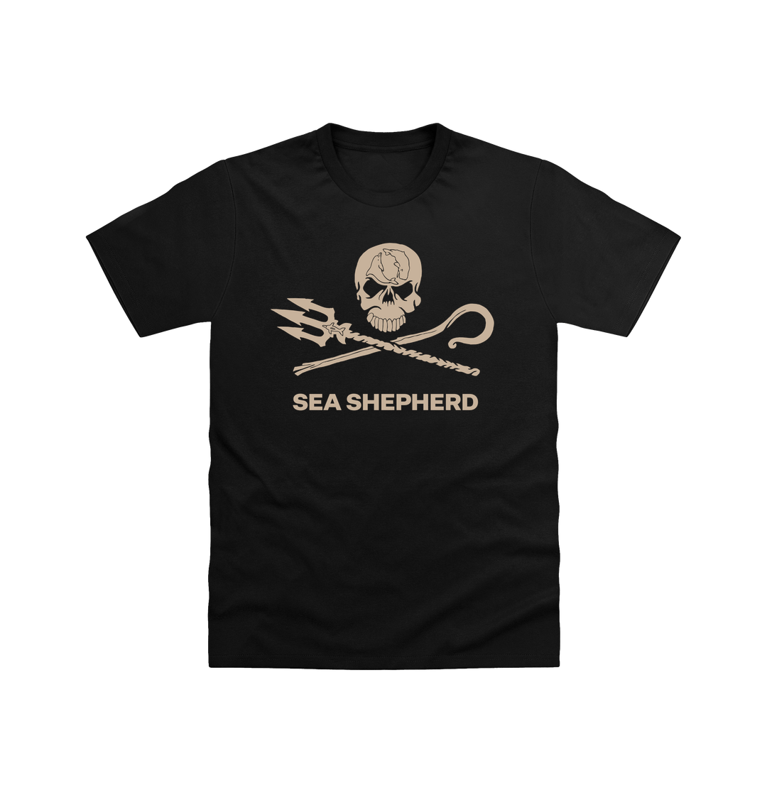 Black Printed T-shirt Front