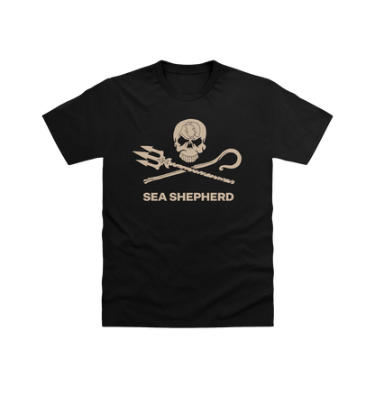 Black Printed T-shirt Front
