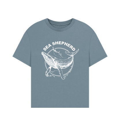 Stone Blue Printed T-shirt
